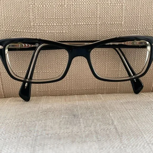 Ray-Ban Women Eyeglasses Black/Clear RB1550 18[]15 130 small face - Picture 2 of 11